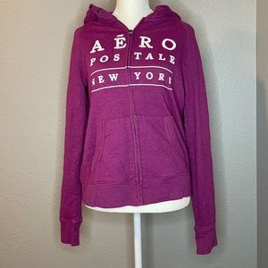 Aeropostale purple zip hoodie